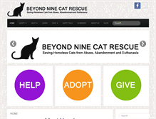 Tablet Screenshot of beyond9catrescue.org